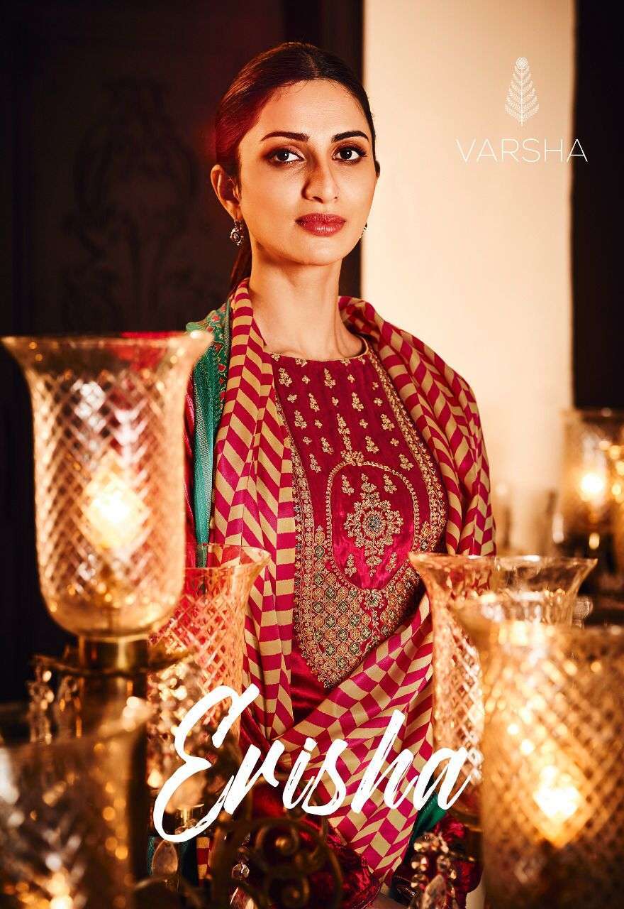 Varsha Erisha Winter Wear Velvet Suit Wholesaler