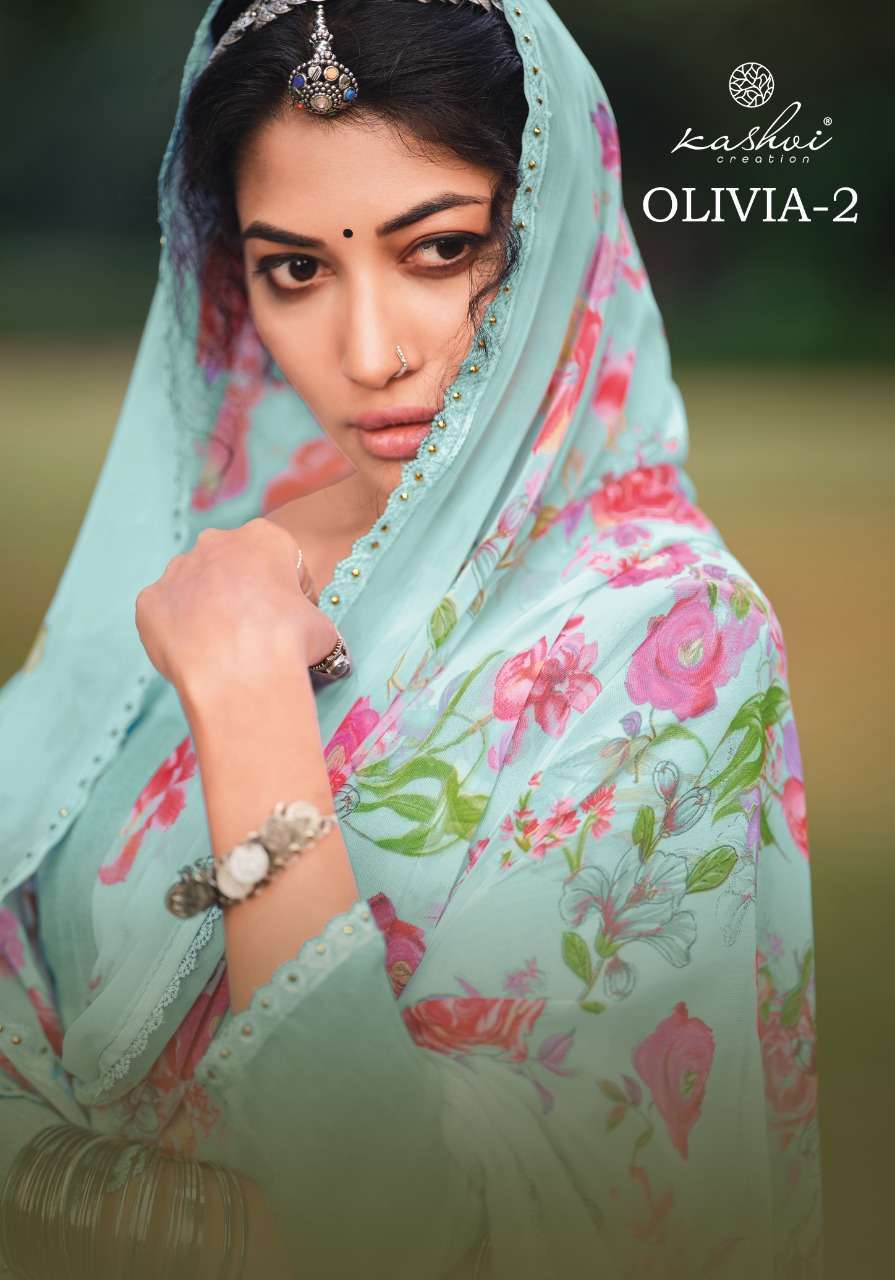 Kashvi Olivia Vol 2 Chiffon Saree New Collection Dealer