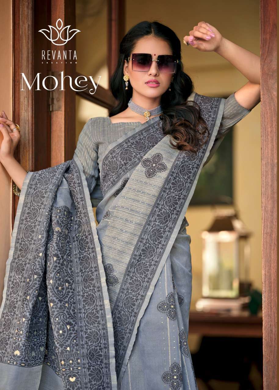 Revanto Mohey Fancy Cotton Silk Saree Collection Wholesaler