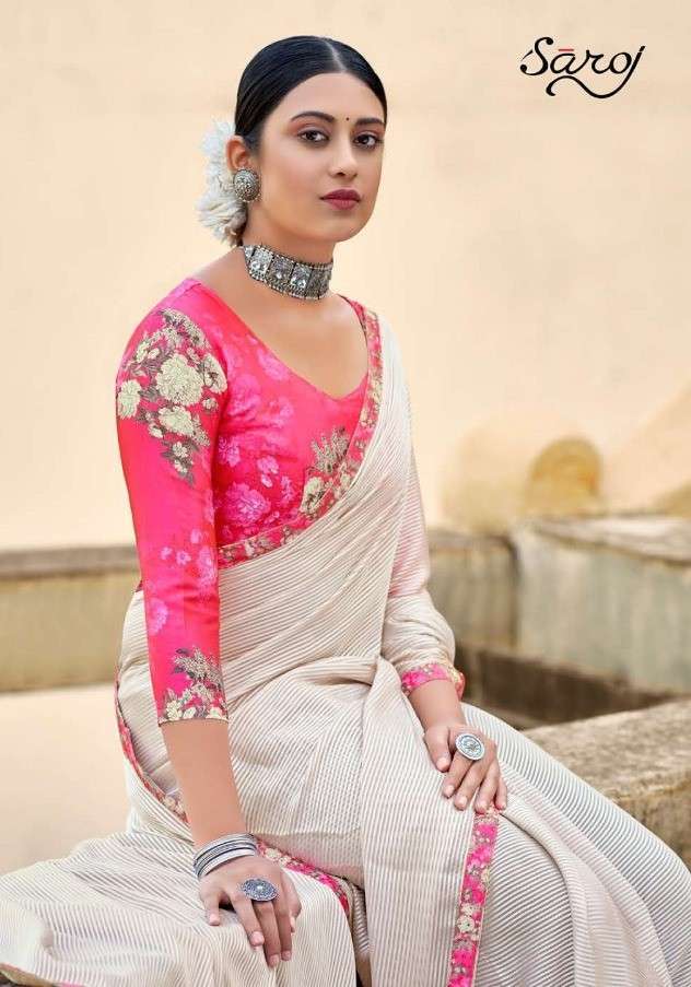 Saroj Sarees Allisha Fancy Weightless Saree Collection Wholesaler