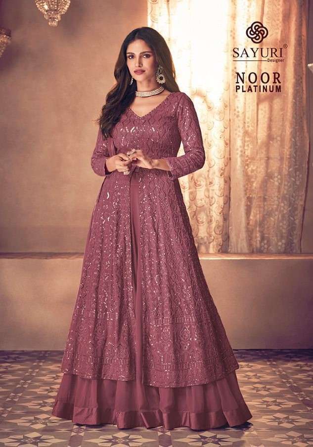 Sayuri Noor Platinum Designer Indo Western Style Readymade Dress Collection  in surat
