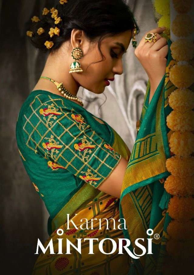 Varsiddhi Mintorsi Karma Silk Brasso Fancy Saree Collection in surat