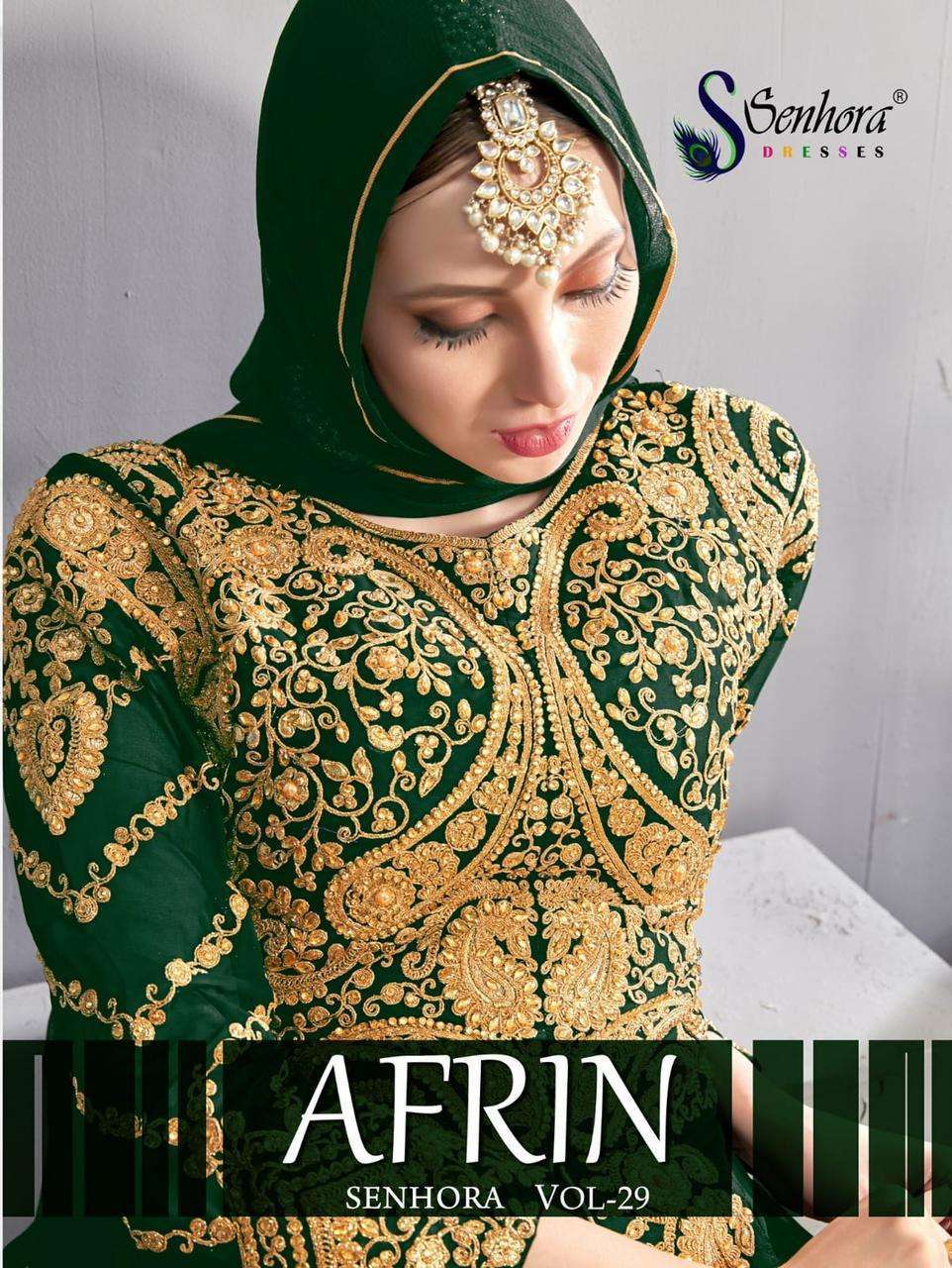 Senhora Vol 29 Afrin Heavy Work Eid Collection Dress New Patterns Collection in surat
