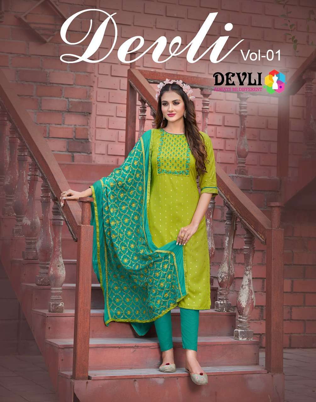 Devli Vol 1 Designer Readymade Kurti Bottom Dupatta Set Collection