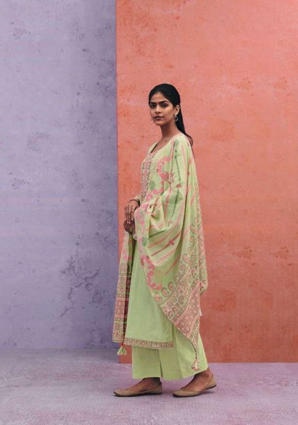 Ganga Fashion Aina S2213 Silk Partywear Ladies 2pcs Suits Catalog