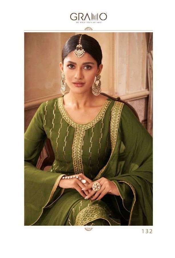 Amazon.com: Indian Embroidery Party Wear Muslim Salwar Kameez Fancy  Georgette Eid Diwali Festival Women Trendy Flared Sharara Suit 3002 (Dark  Green, One Size) : Clothing, Shoes & Jewelry