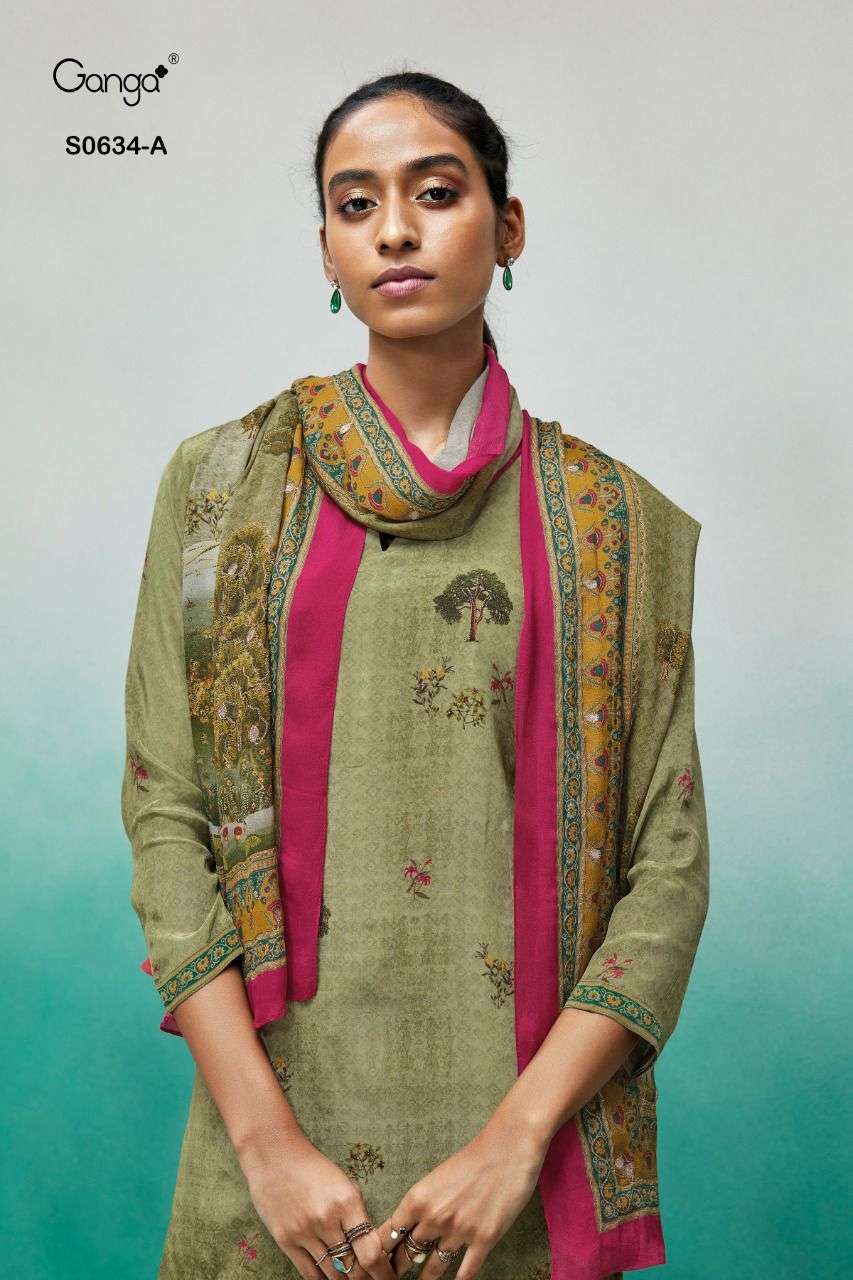 Amazing Sea Green Color French Crepe Salwar Suit