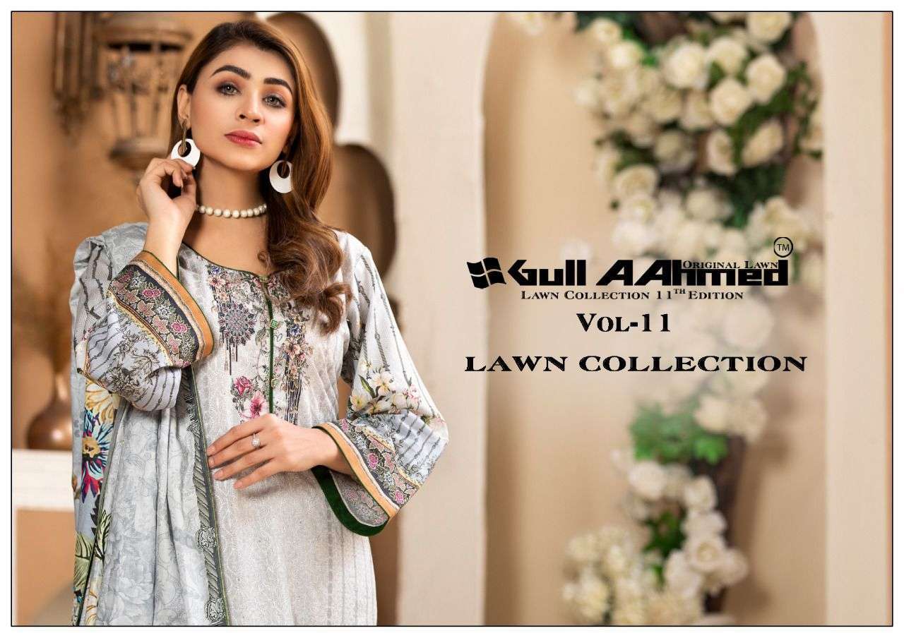 Gul Ahmed Vol 11 Printed Pakistani Print Dress Material New Collection Dealer