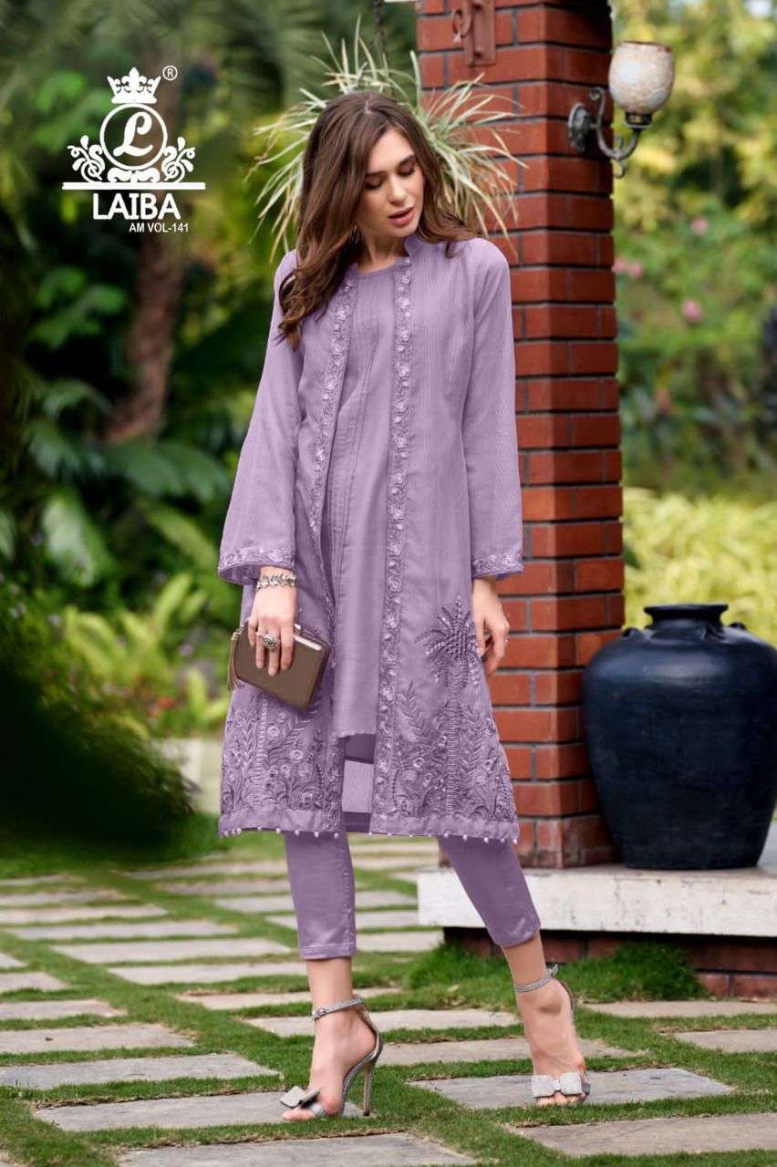 Laiba AM Vol 141 Fancy Pakistani Pattern Readymade 3 Piece Set