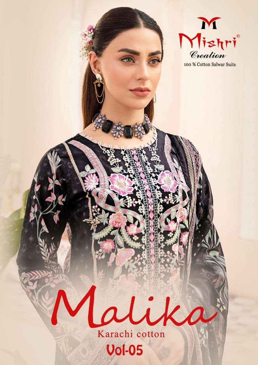 Mishri Mallika Vol 5 Karachi Print Dress Material Collection Dealer