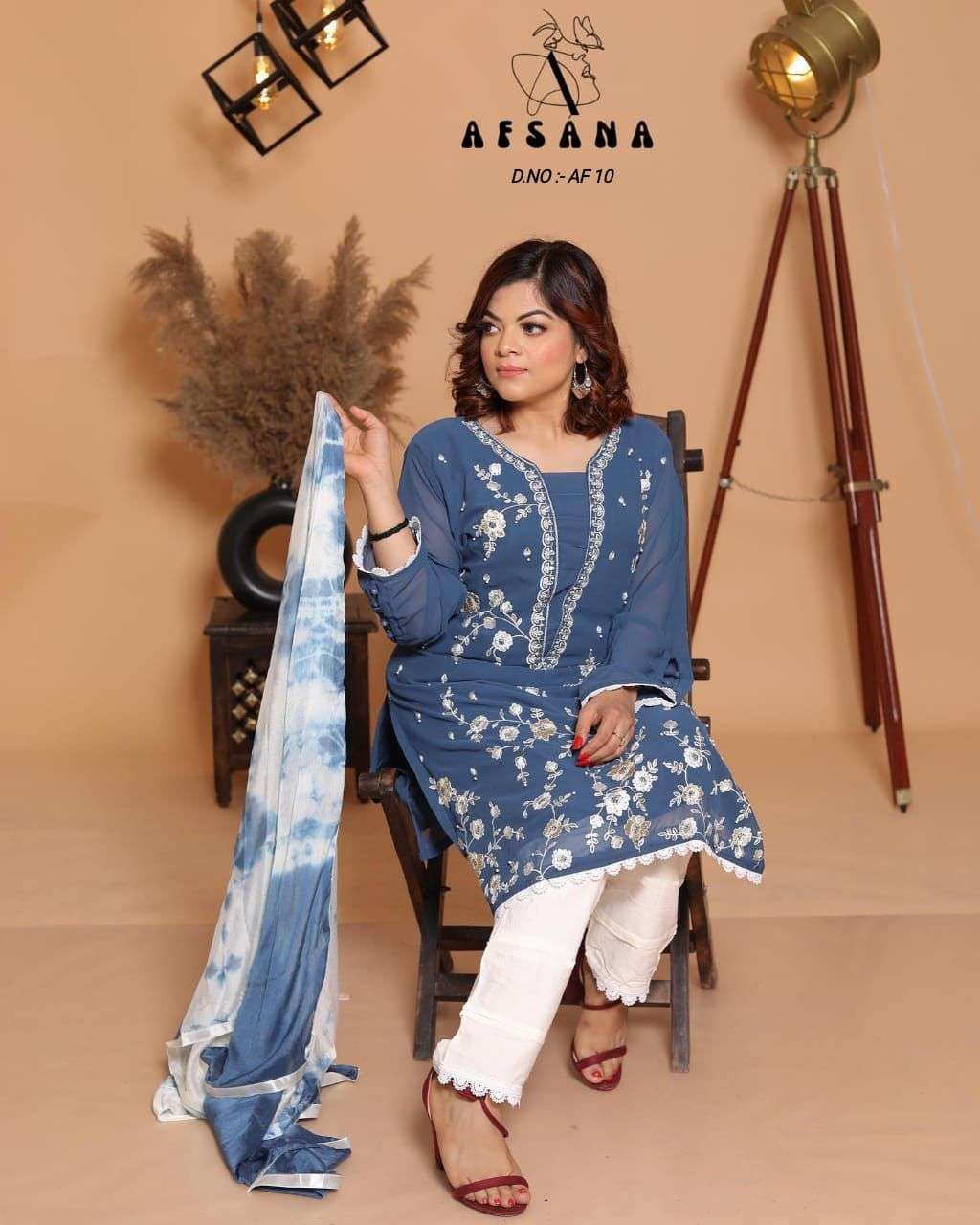 Afsana AF 10 Fancy Pakistani Ready To Wear Suit Collection in surat
