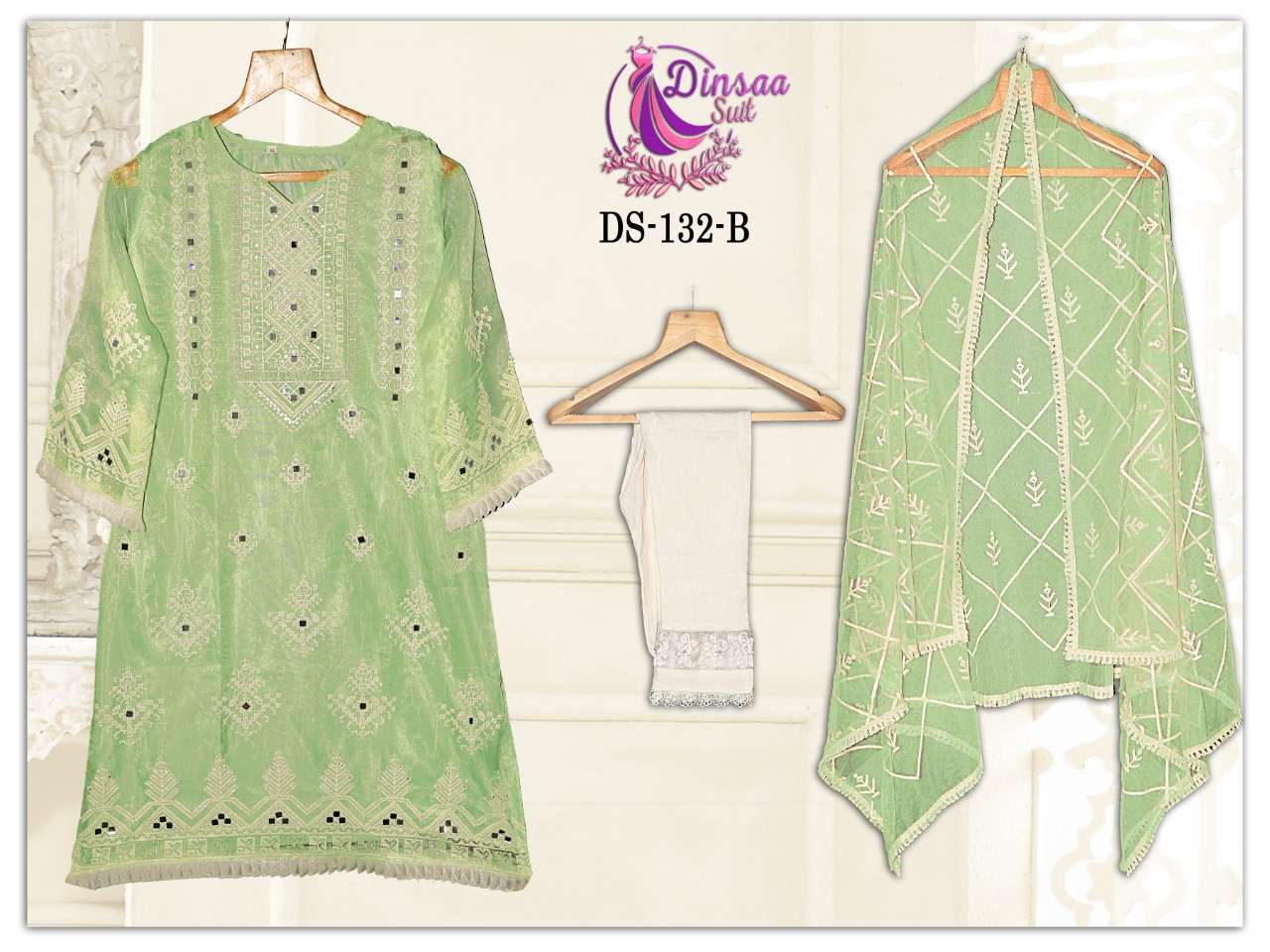 Dinsa DS 132 Readymade Pakistani Suit New Design Collection in surat