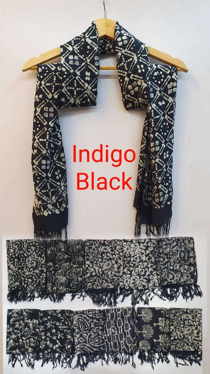 Ff Black Indigo Scarf  Collection Dealer