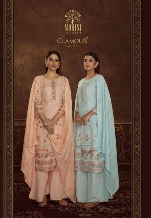 Mohini Fashion Glamour Vol 116 Designer Muslin Salwar Suit New