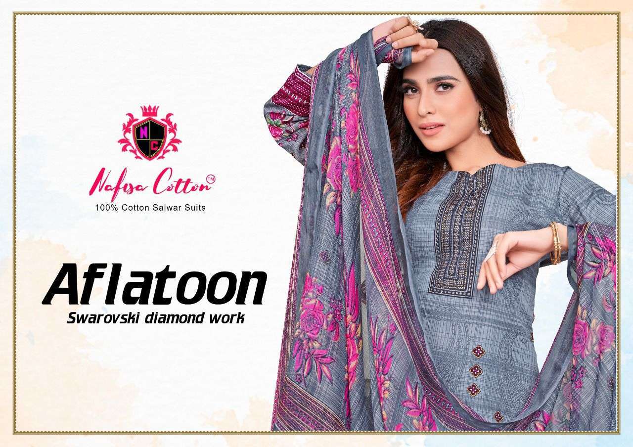 Nafisa Cotton Aflatoon Fancy Cotton Dress Material Collection in surat