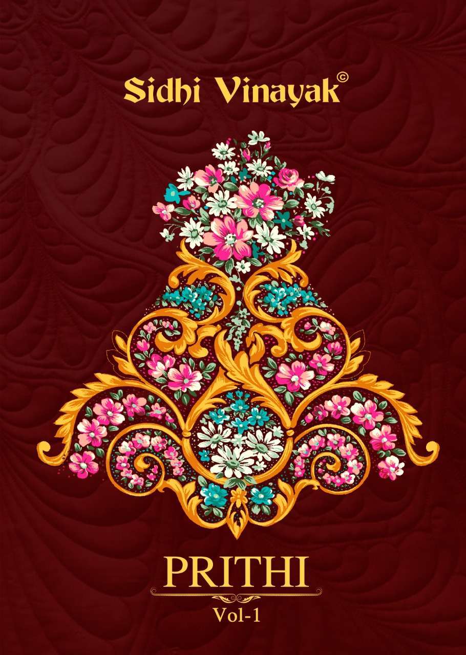 Sidhi Vinayak Prithi Vol 1 Printed Cotton Dress Material Collection