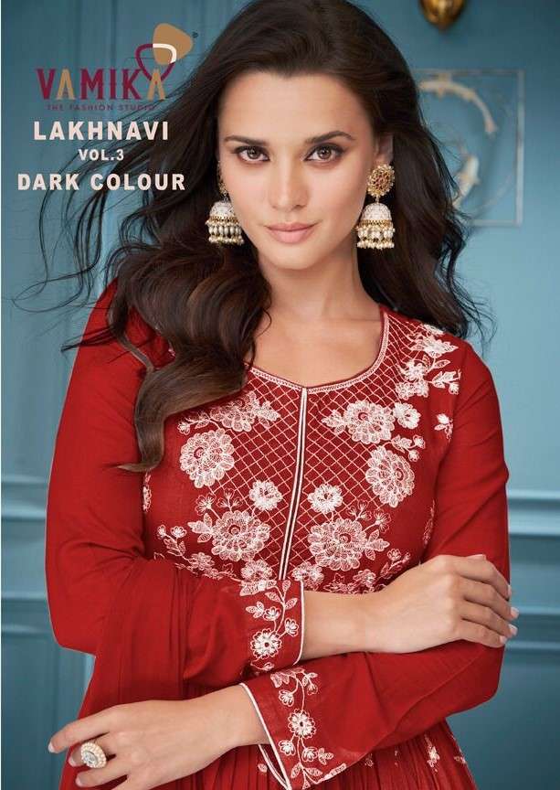 Red Ladies Micro Embroidery Readymade Salwar Kameez Dupatta Set at Best  Price in Surat | Veshhkala Apparels