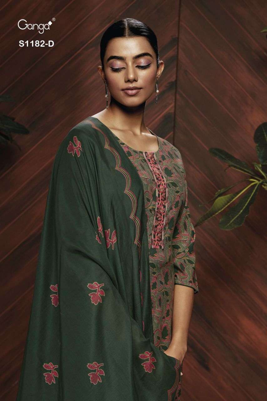 Ganga Keya 1182 Designer Printed Winter Wear Ladies Pashmina Suit surat kapda fashion