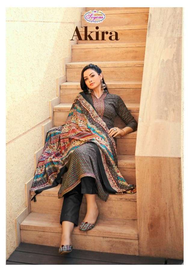 Siyoni Akira Fancy Winter Wear Pashmina Suit wholesaler surat kapda fashion
