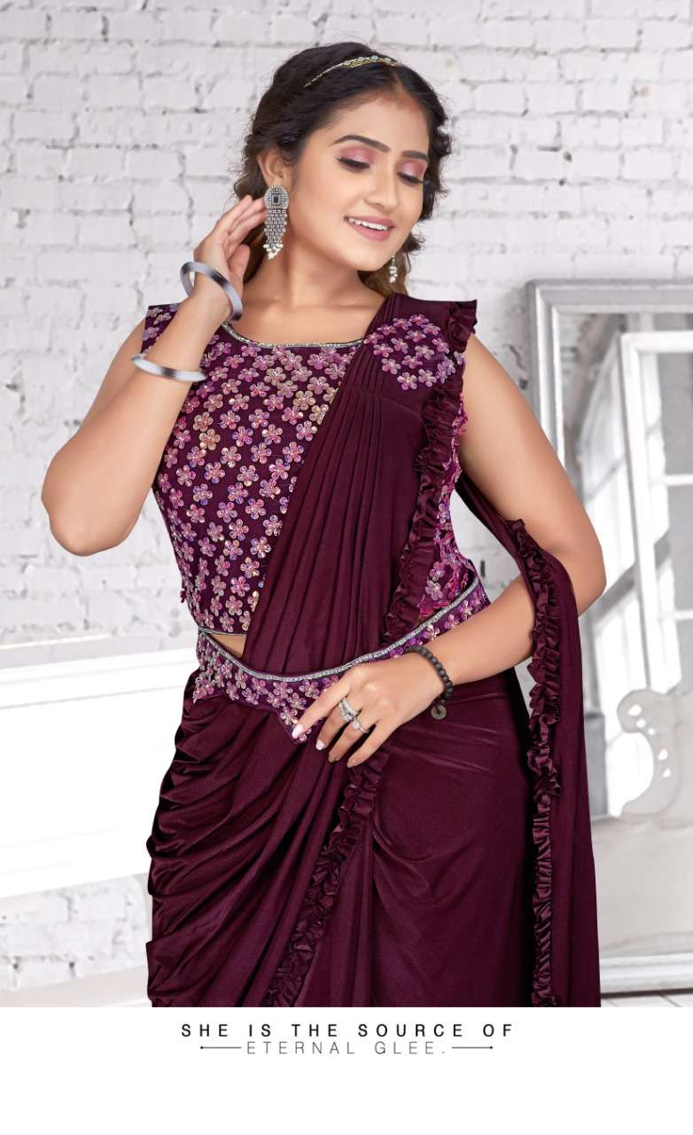 101890  by Amoha fashion ready to wear saree