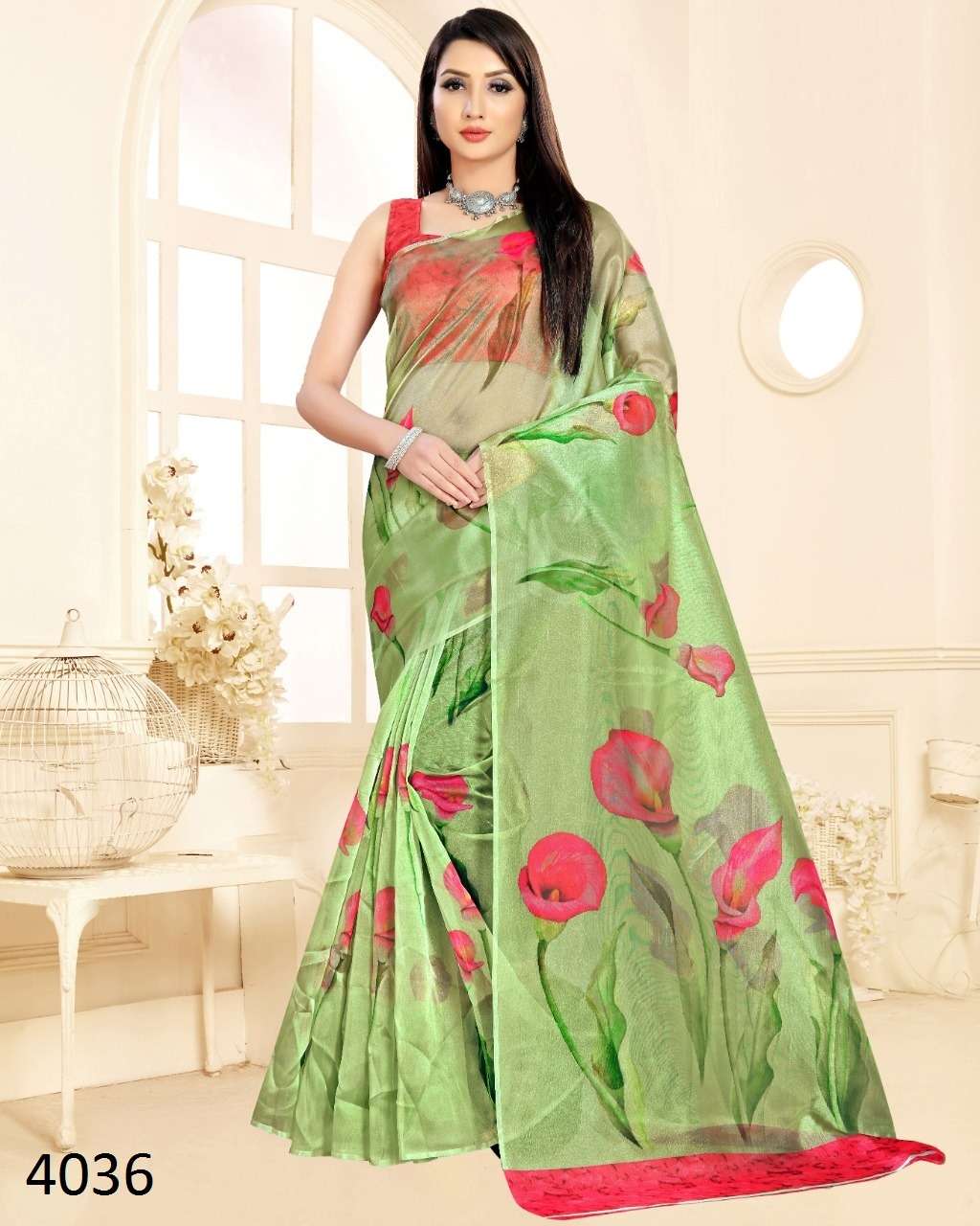 parampara by Kapda fashion desginer organza saree collection
