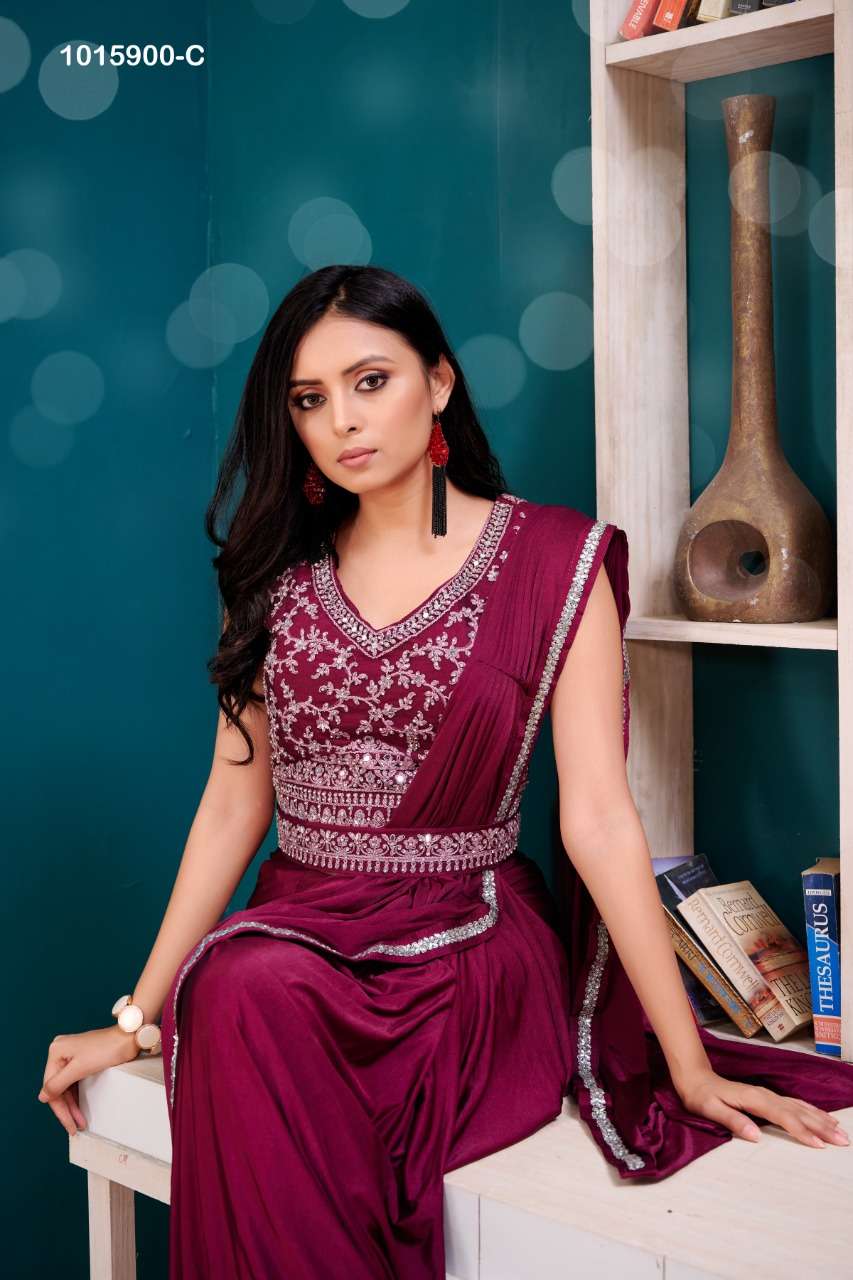  1015900 By Amoha Party Wear Saree Collection 