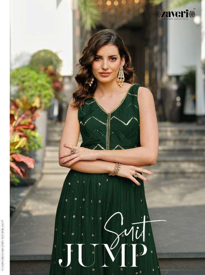   JUMPSUIT COLOR ED -2 By Zaveri Indo-Western Collection  