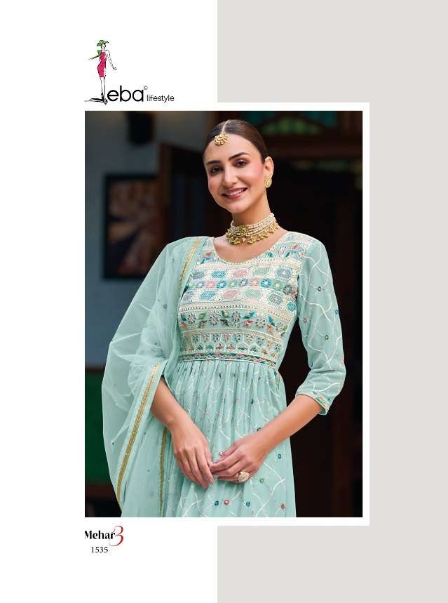 MEHAR - 3 By Eba Life Style Indo Western Collection 