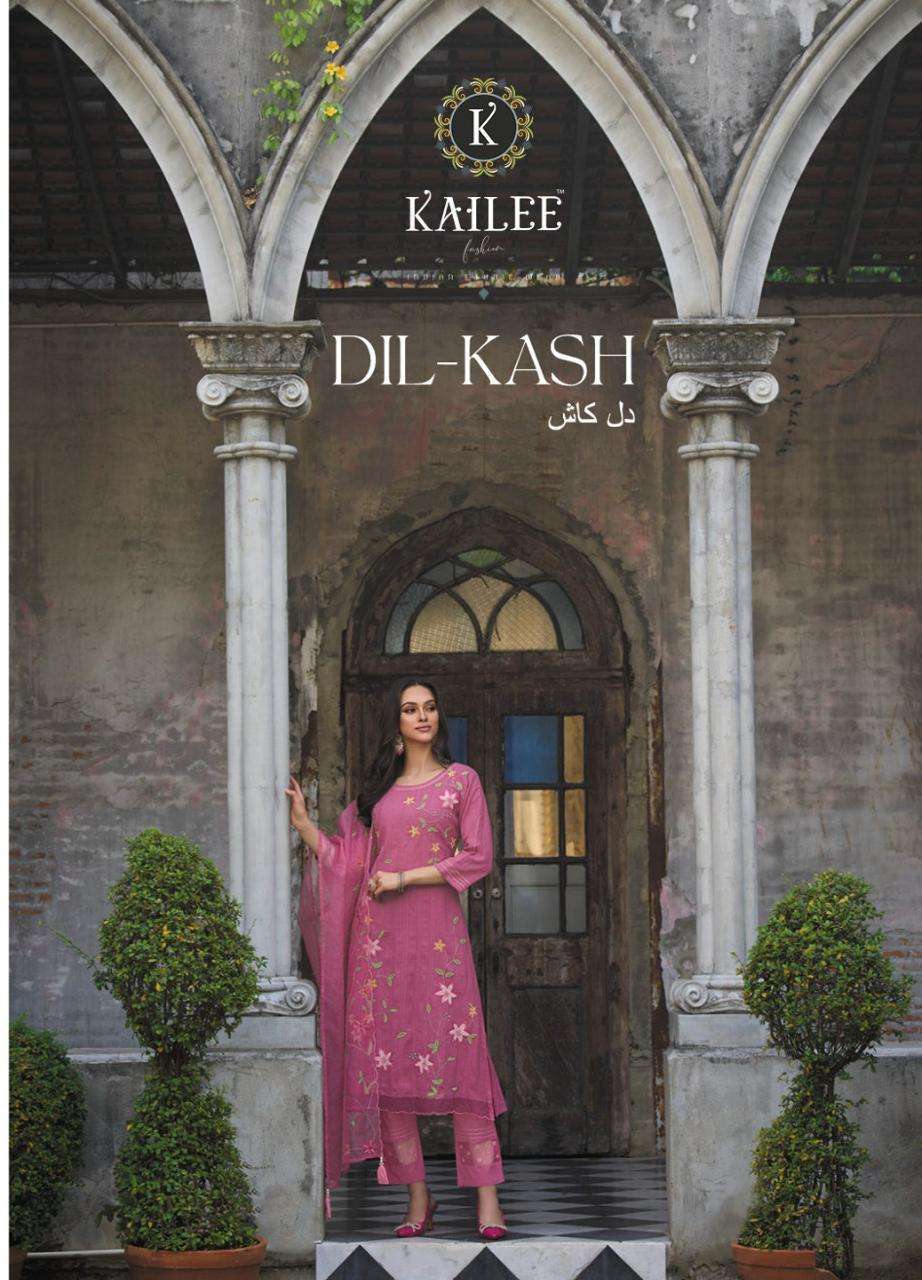 Kailee Fashion By Dil-Kash Cotton Kurtis Catalog Set Traders