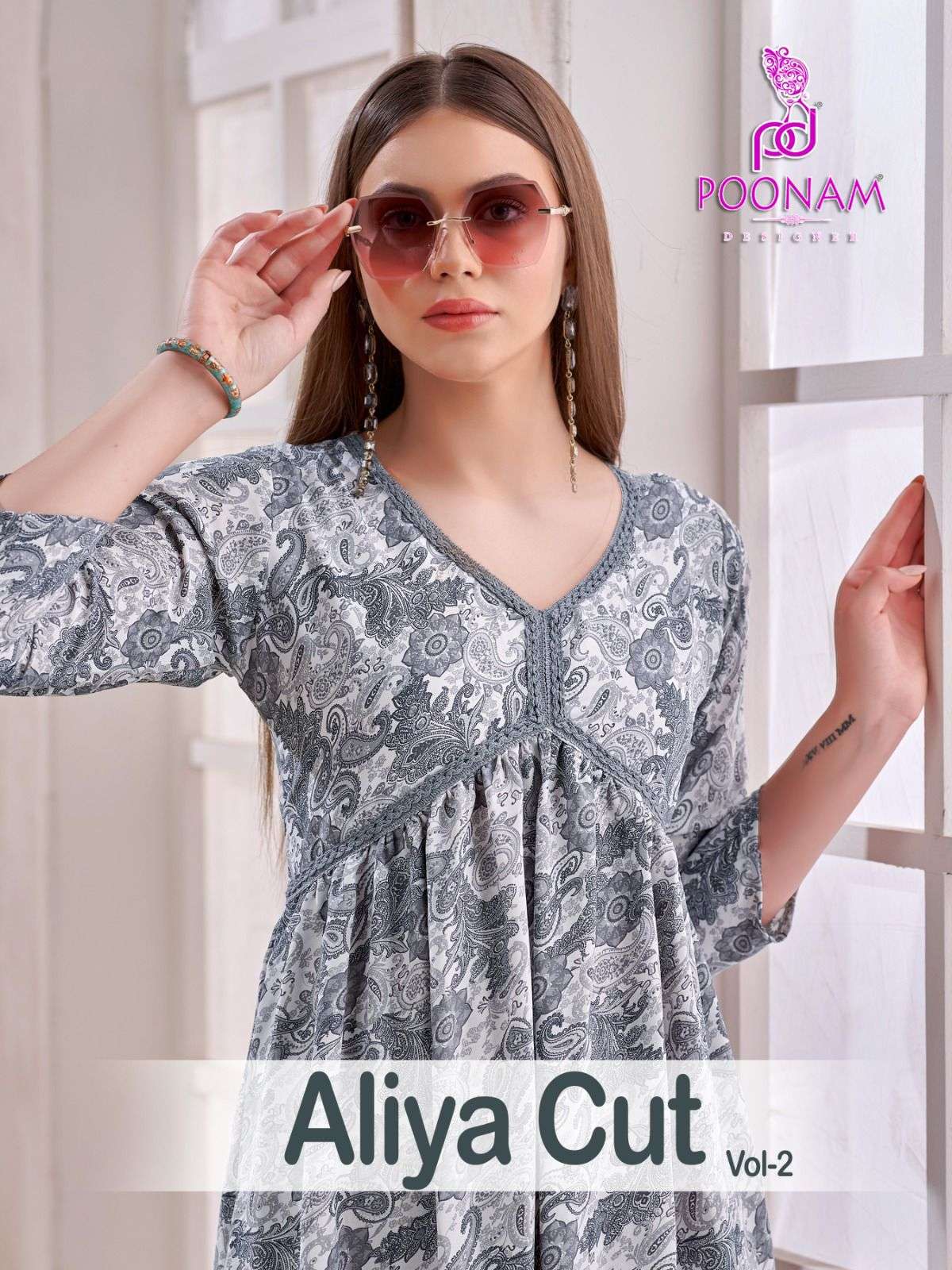 Poonam Designer By Aliya Cut Vol-2 Viscose Gowns Supplier