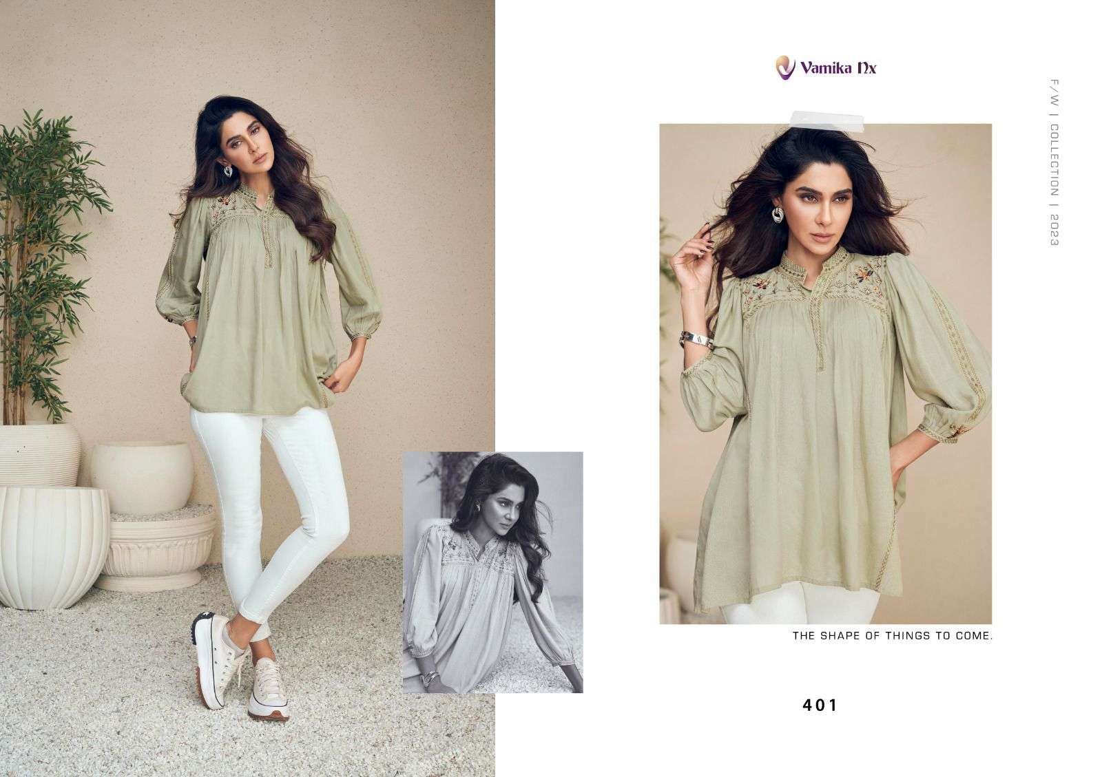 Vamika NX By Meeraki Designer Tops Catalogue Set Garment
