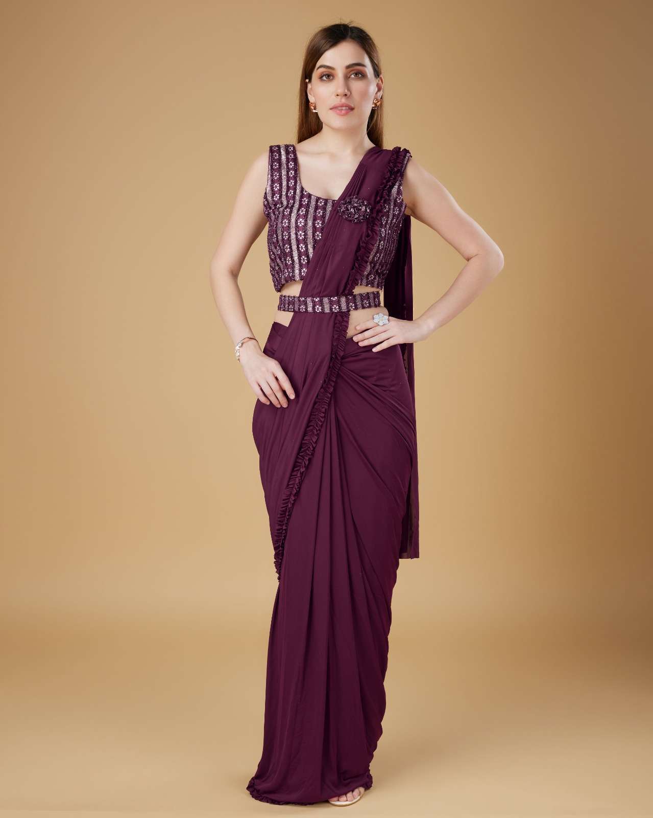 Amoha Trends d. no. 101114 readymade saree dealer