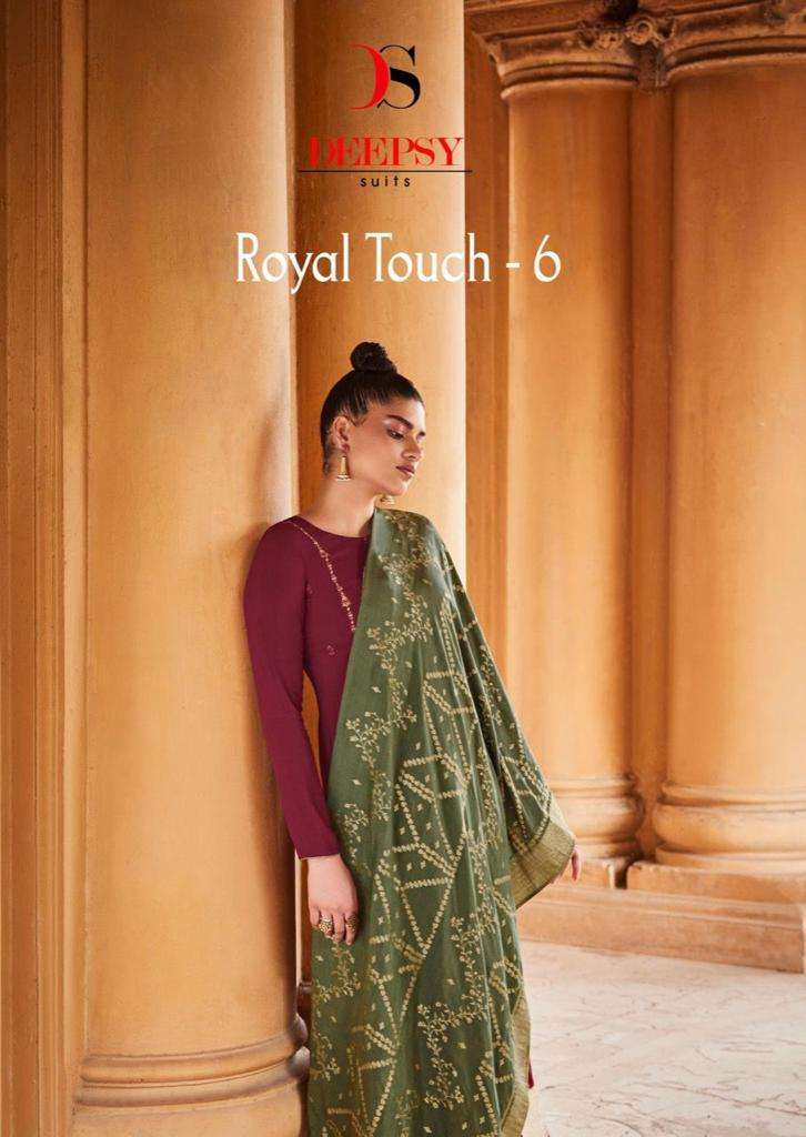 Deepsy Suits Royal Touch Vol 6 Pashmina Suit Dealers 