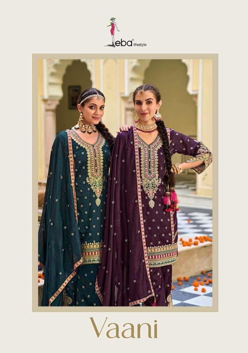Eba Vaani Designer Silk Partywear Ladies Suit Readymade Collection