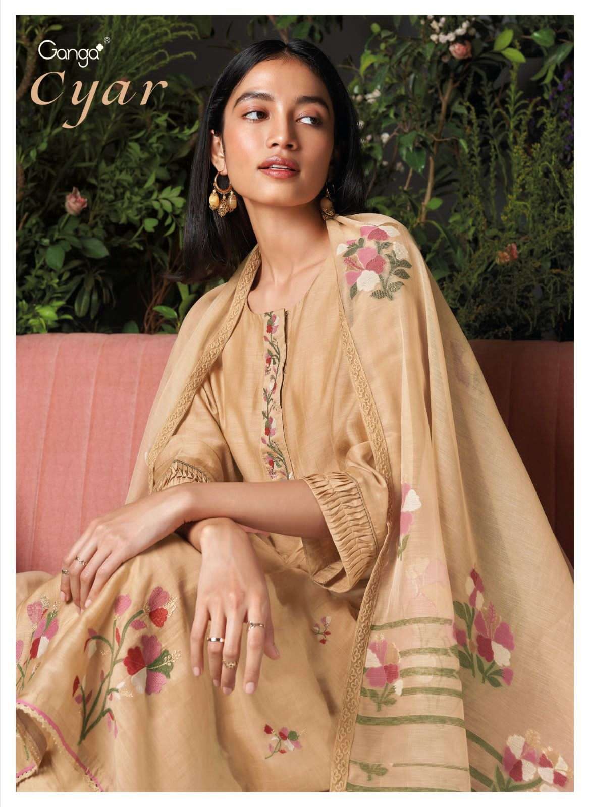 Ganga Cyar Hit Designs Silk Ladies Suit Dealers
