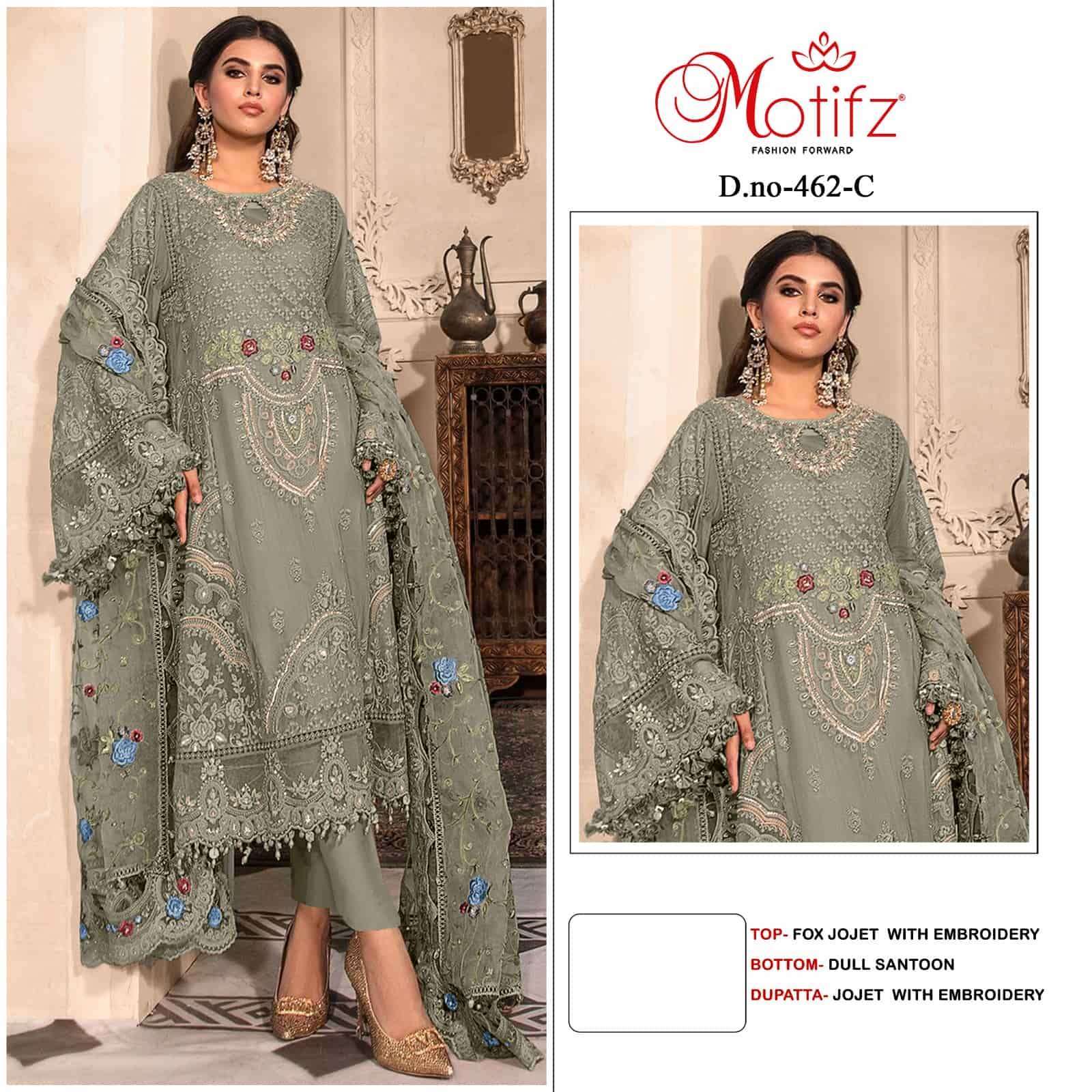 Motifz 462 Colors Pakistani Salwar Suit Wholesalers