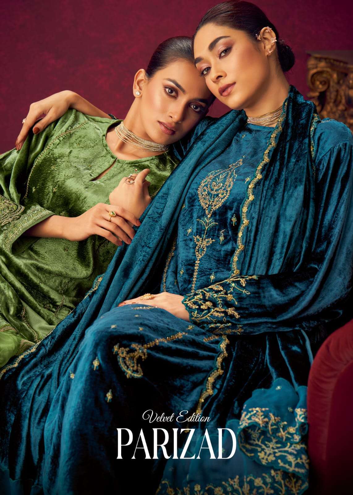 Sahiba Parizad Velvet Edition Designer Velvet Dress Dealers