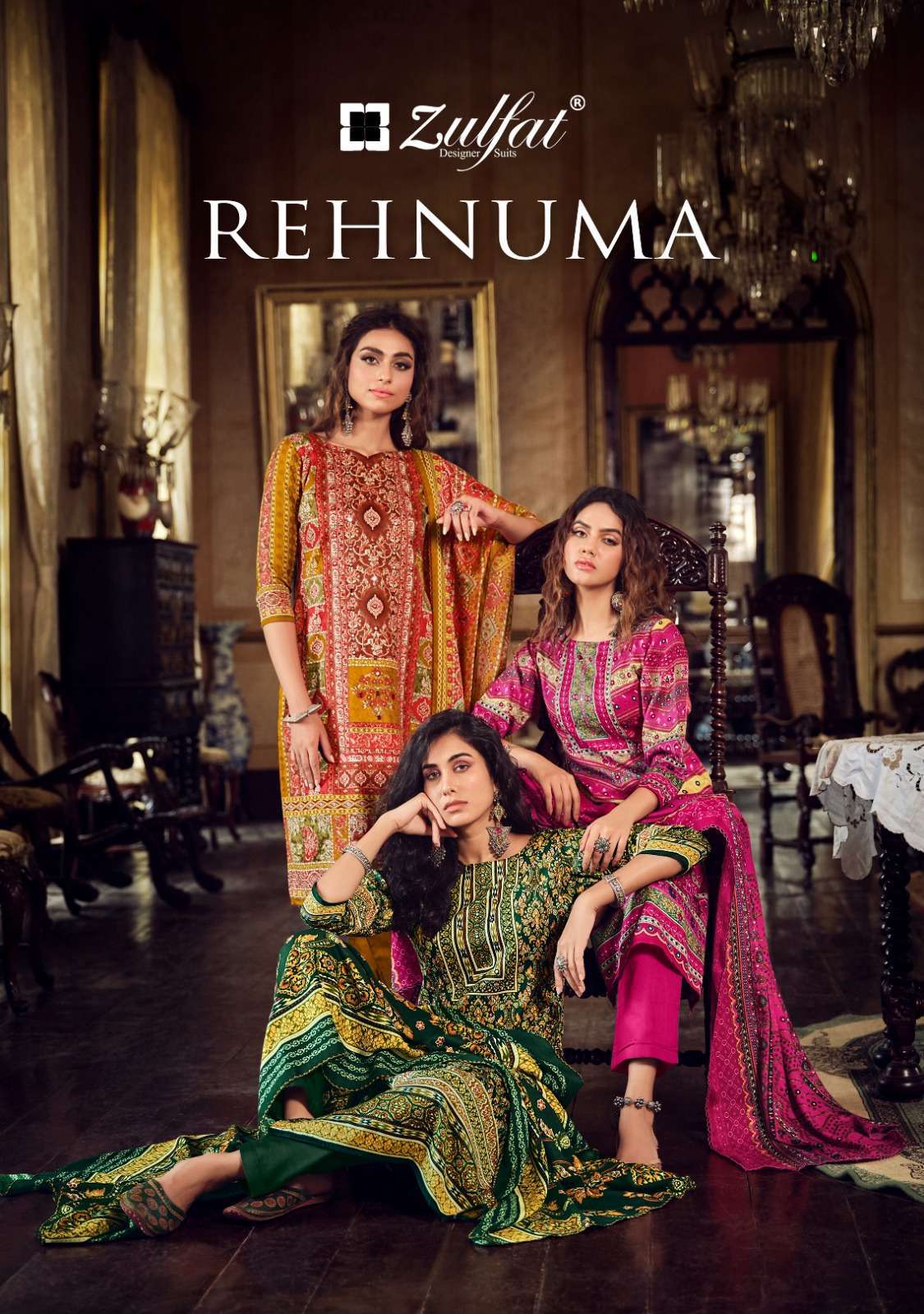 Zulfat Rehnuma Pashmina Suit Catalog Wholesaler