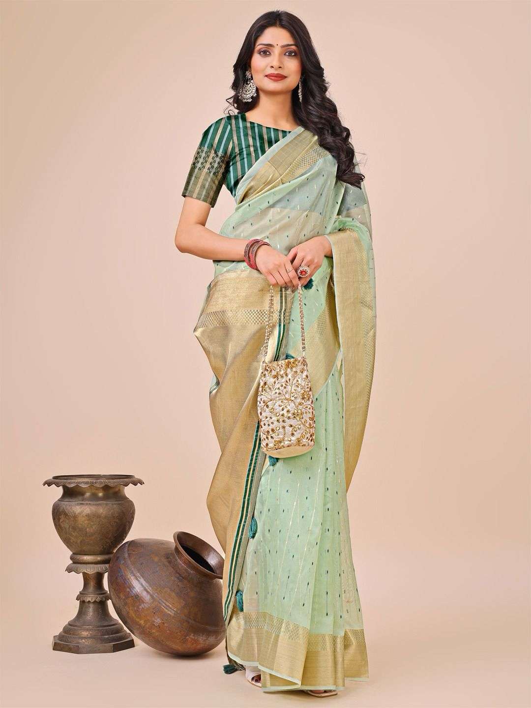  Organza With Latkan Saree Collection