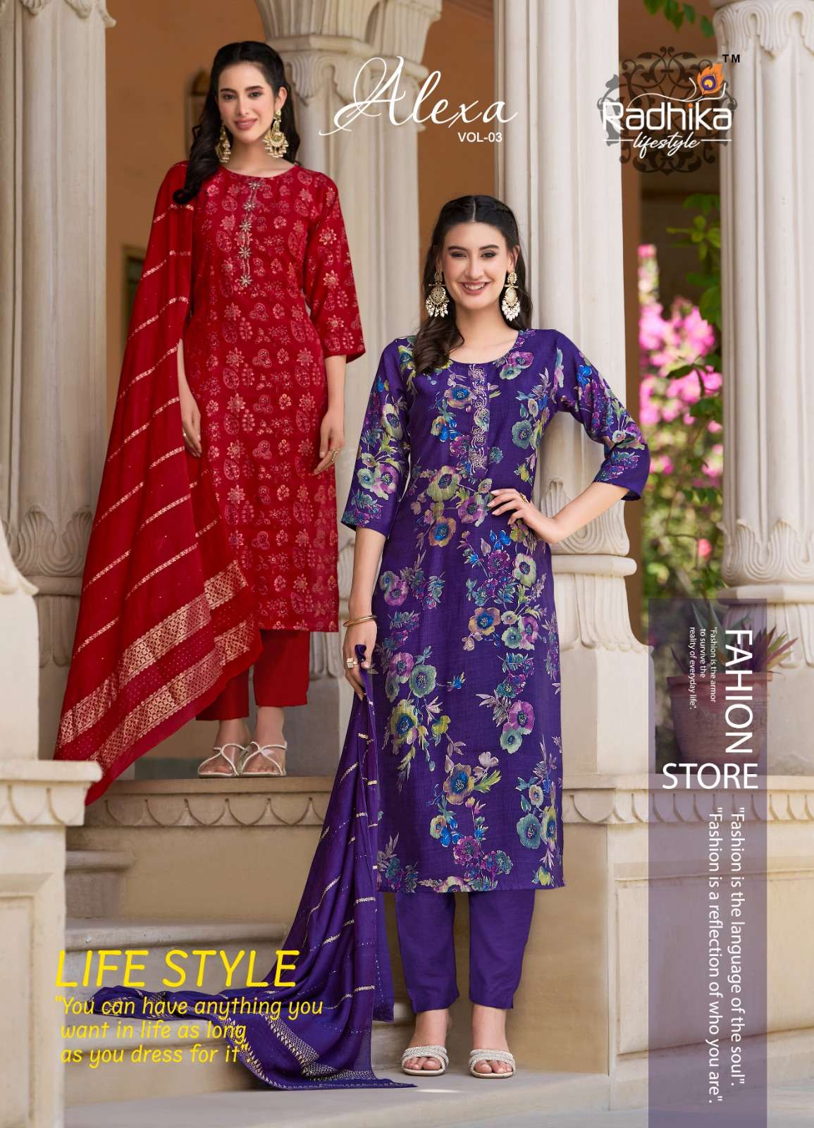 RADHIKA LIFE STYLE  beautiful Readymade Designer Dress