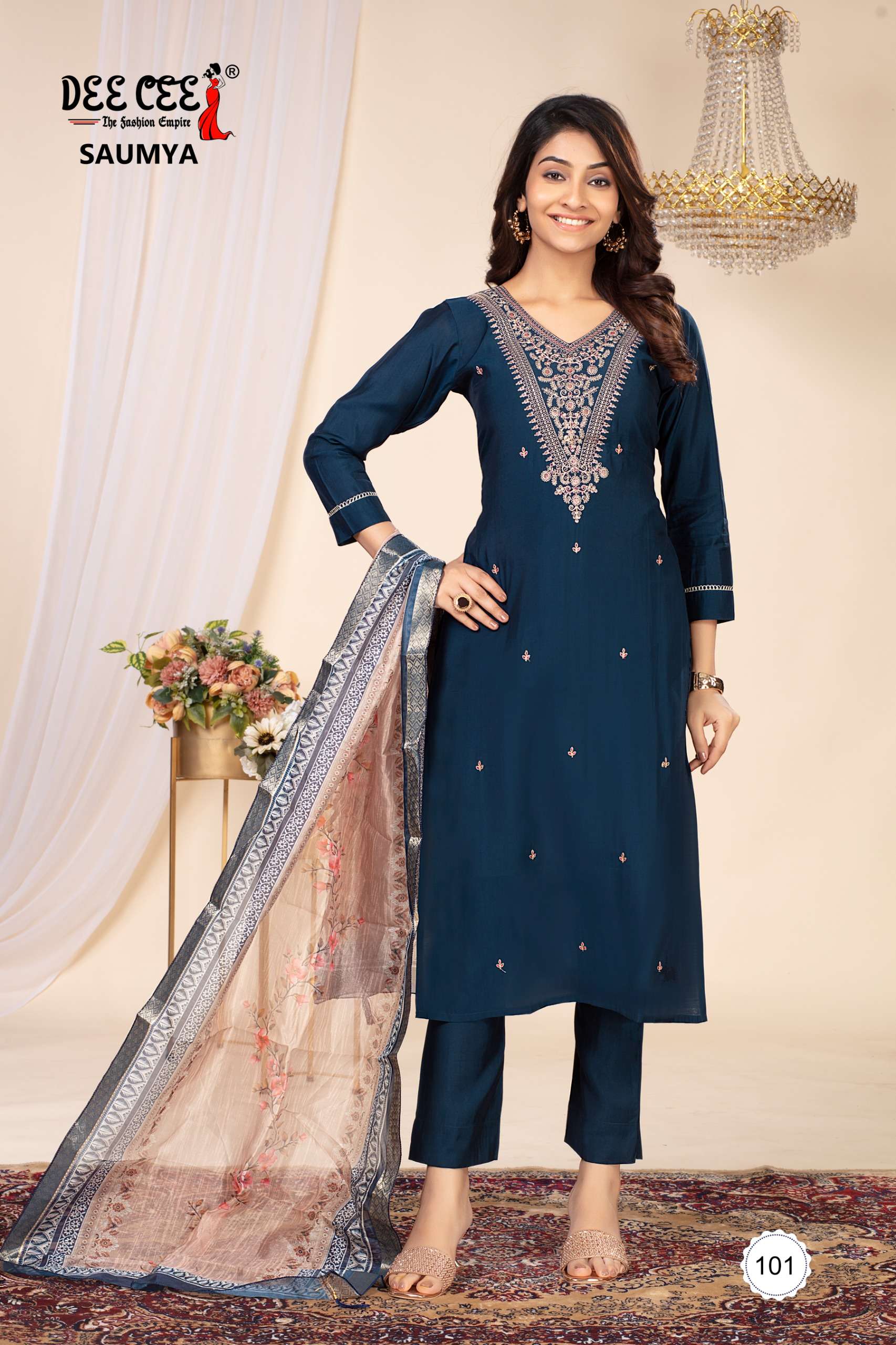 SAUMYA Roman Silk Kurti Collection
