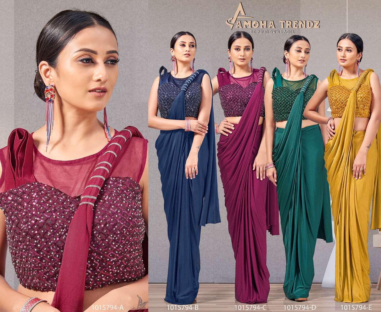 Convenient Pre-Stitched Sarees - Ready to Wear Glamour - Seasons India