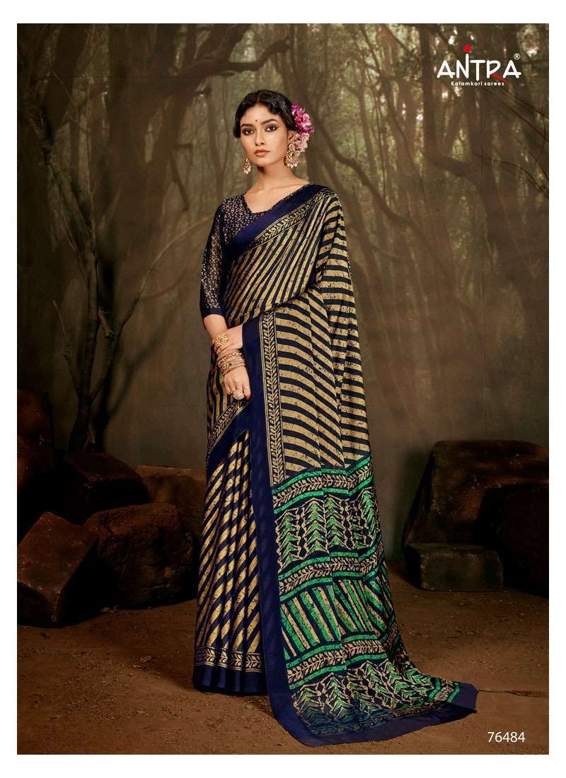 Antra Presents Chamkili 74961-74970 Series Fancy Weightless Fancy Saree  Collection