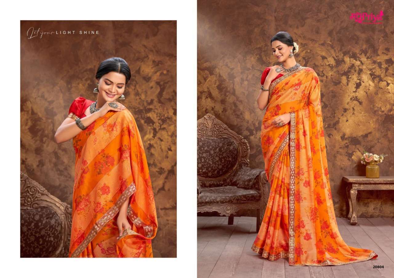 saroj kavira simar brasso printed running wear saree collection Catalog