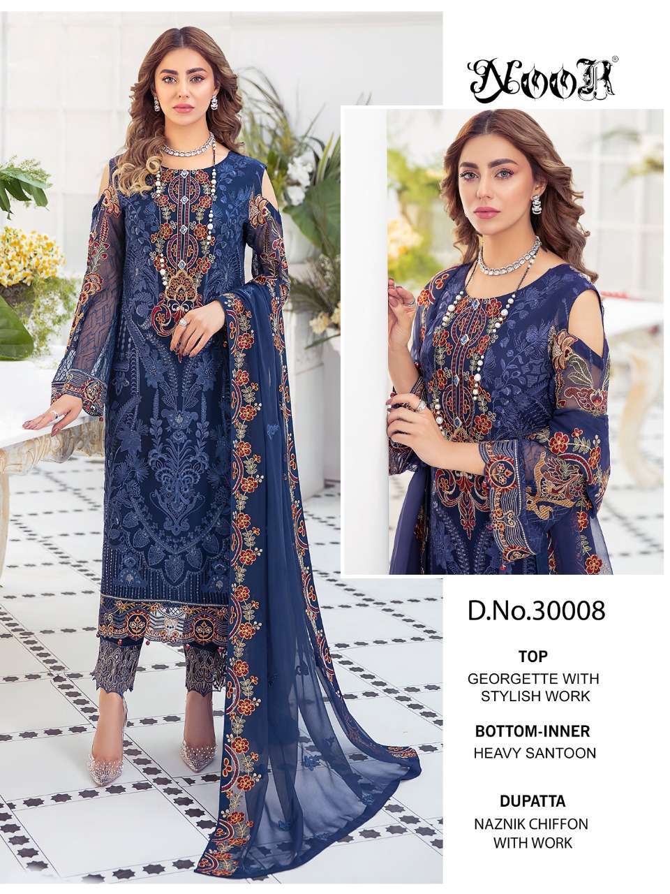 EIRA VOL-6 WOMEN DESIGNER GEORGETTE HEAVY EMBROIDERED PANT SUIT