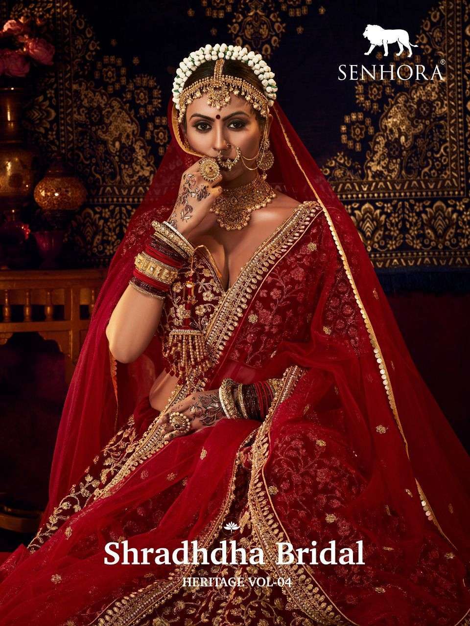 Senhora Shraddha Bridal Heritage Vol 4 Designer Velvet Bridal Lehenga Collection  Dealer
