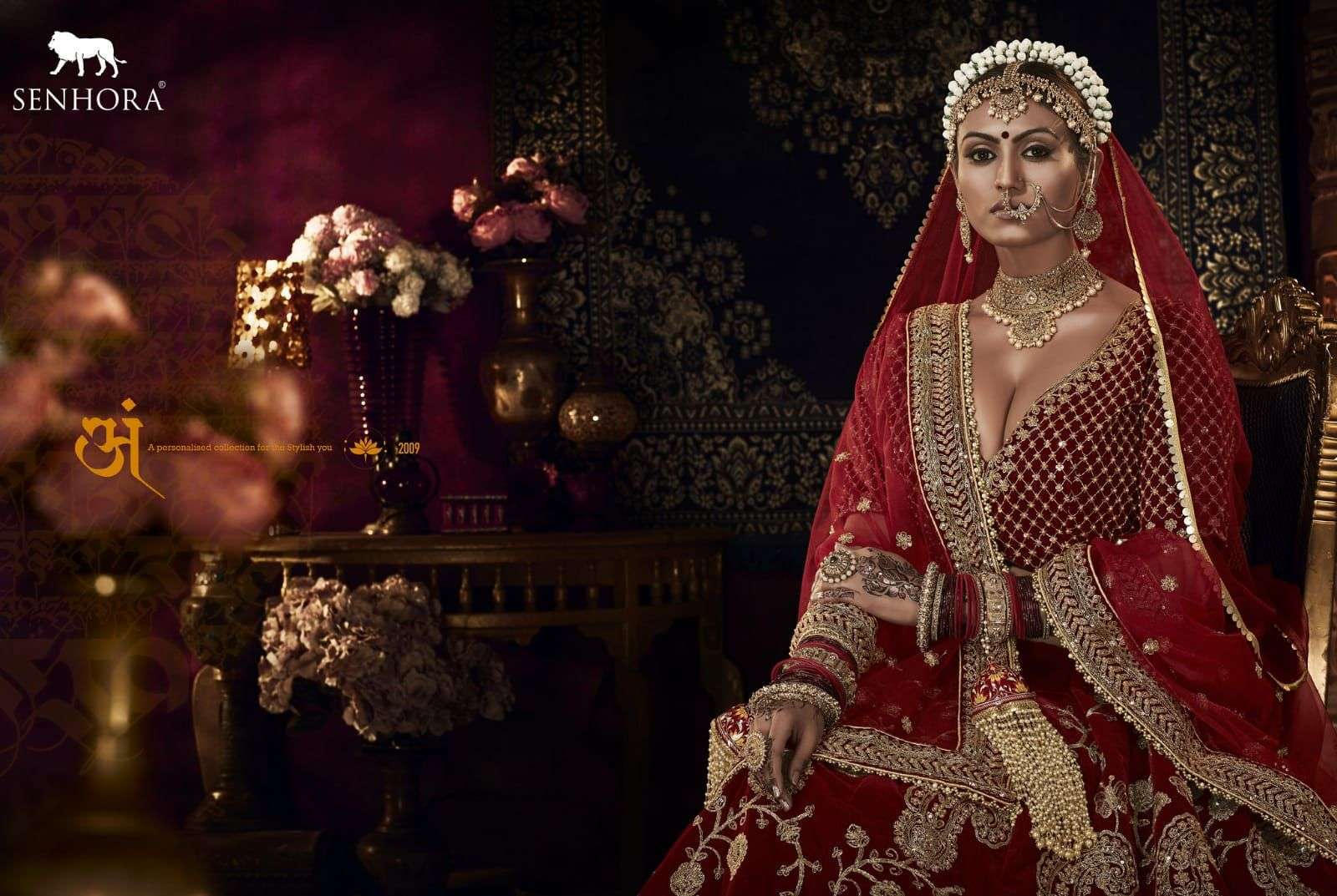 Senhora Shraddha Bridal Heritage Vol 4 Designer Velvet Bridal Lehenga Collection  Dealer