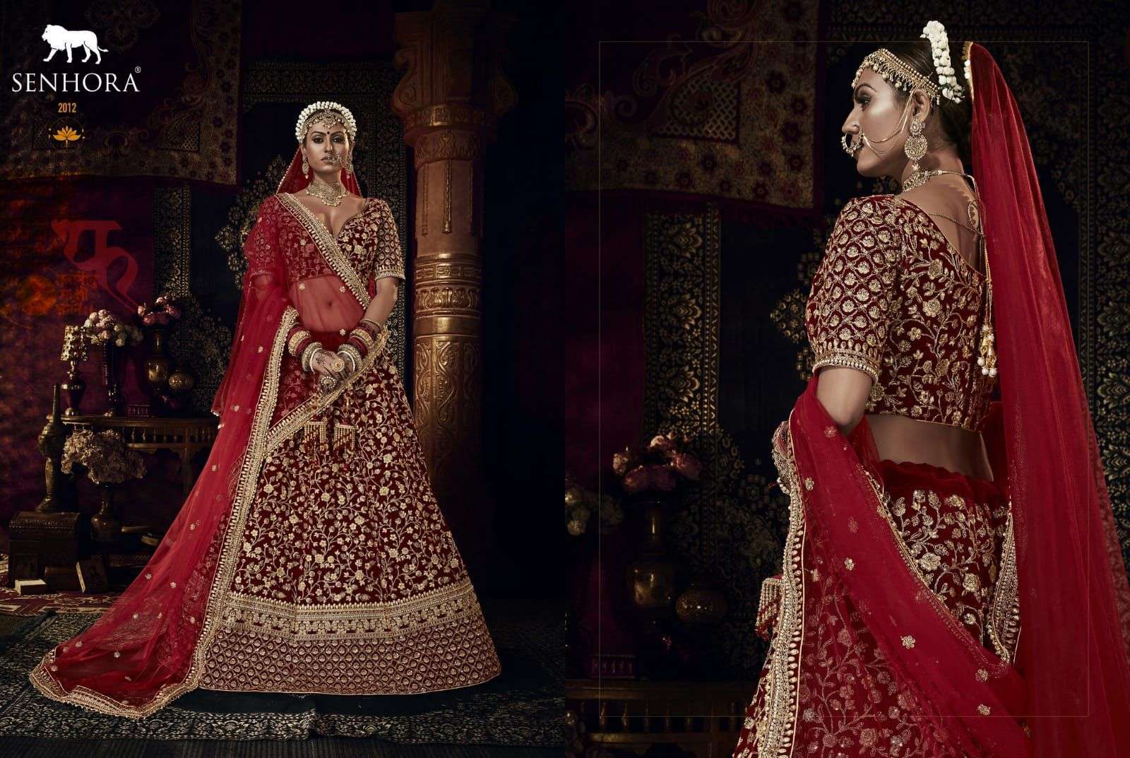Senhora Shraddha Bridal Heritage Vol 4 Designer Velvet Bridal Lehenga Collection  Dealer