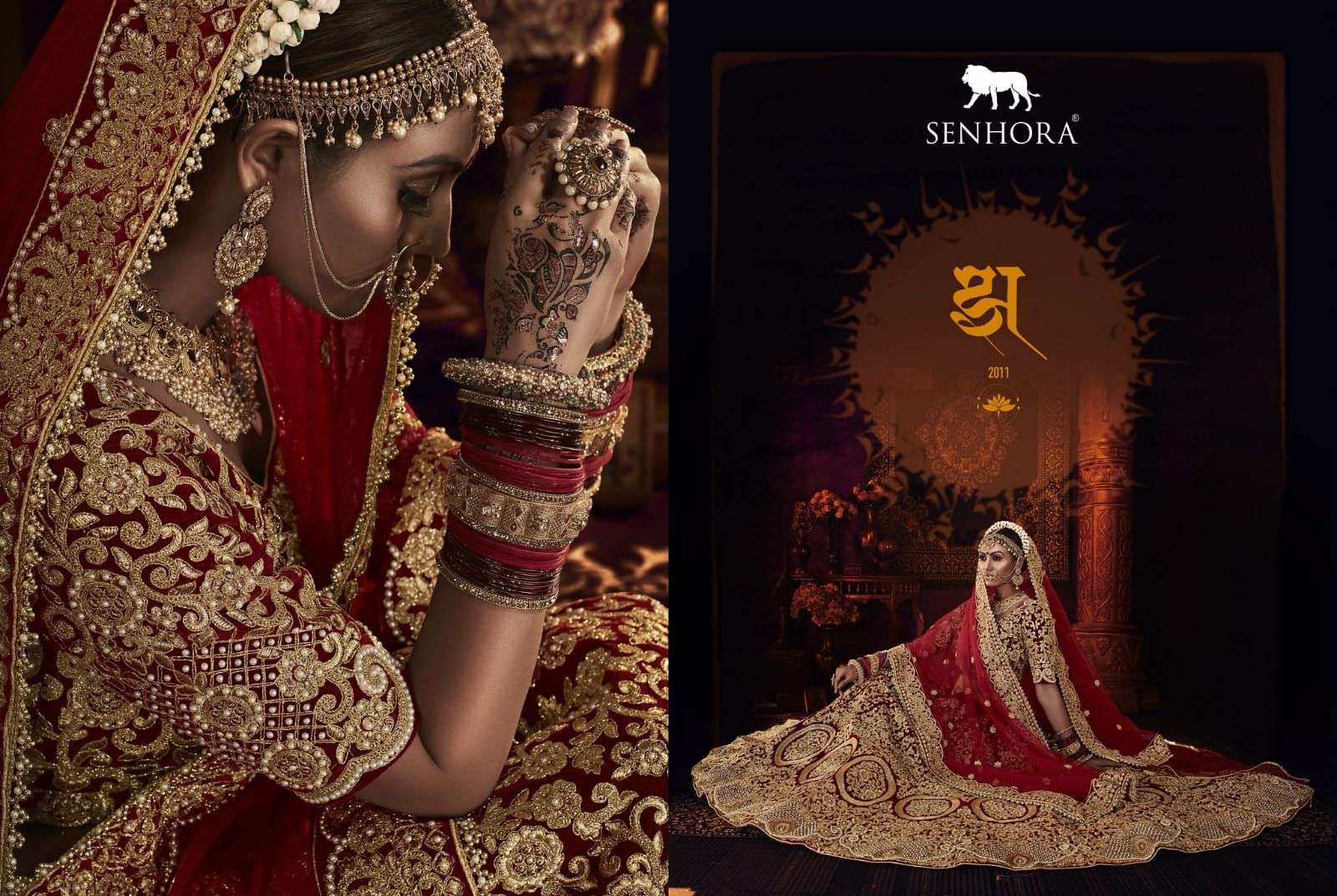 Senhora Shraddha Bridal Heritage Vol 4 Designer Velvet Bridal Lehenga Collection  Dealer