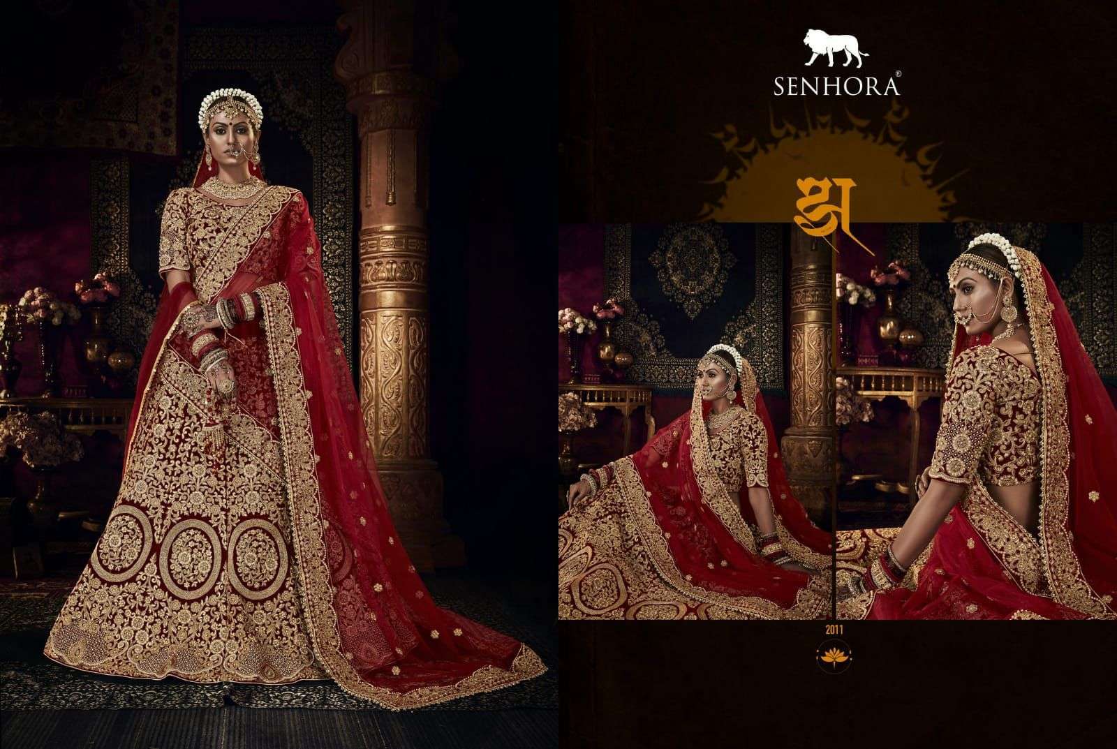 Senhora Shraddha Bridal Heritage Vol 4 Designer Velvet Bridal Lehenga Collection  Dealer